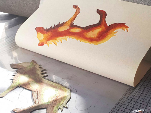 Stage collagravure sur carton